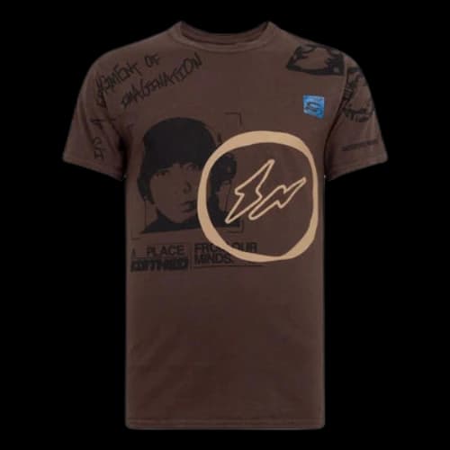 Travis Scott Cactus Jack x Fragment Hiroshi Tee 'Brown Pepper'