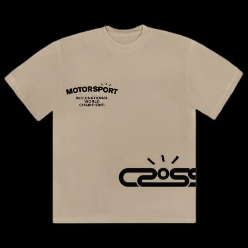Cactus Jack by Travis Scott Motor Sport Tee 'Tan'
