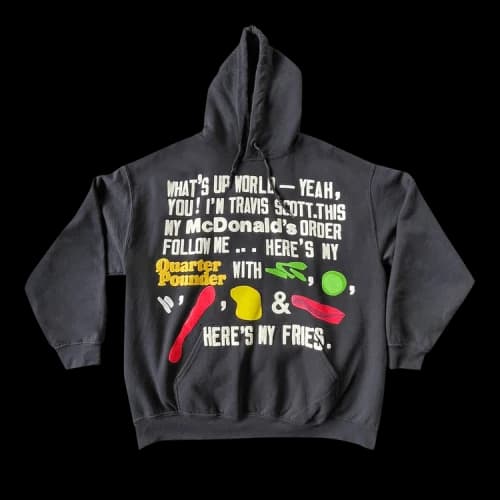 Cactus Jack by Travis Scott x Cactus Plant Flea Market Script Hoodie 'Black'