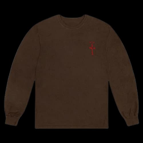 Cactus Jack by Travis Scott M Jumbo Long-Sleeve T-Shirt 'Brown'