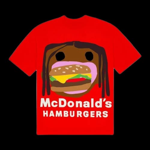Cactus Jack by Travis Scott x Cactus Plant Flea Market Burger Mouth T-Shirt 'Red'