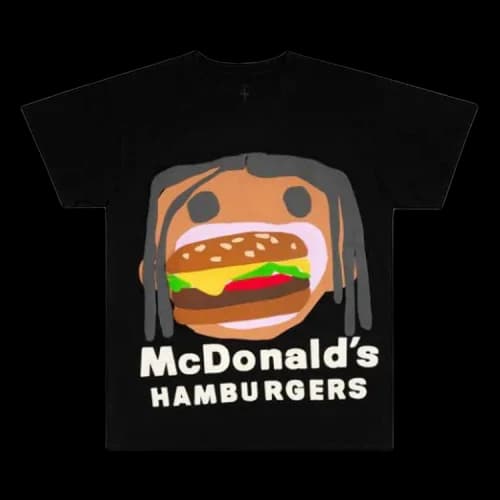 Cactus Jack by Travis Scott x Cactus Plant Flea Market Burger Mouth T-Shirt 'Black'
