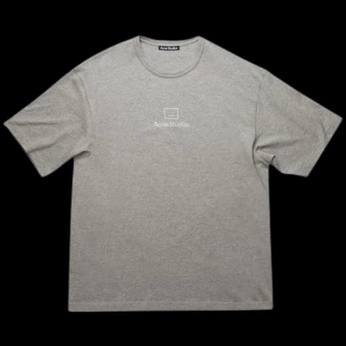 Acne Studios Reflective Face Motif T-Shirt 'Light Grey Melange'