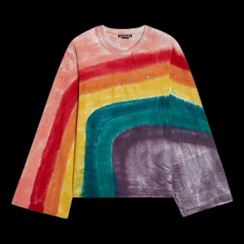Acne Studios Face Long-Sleeve Tee 'Pastel Pink'