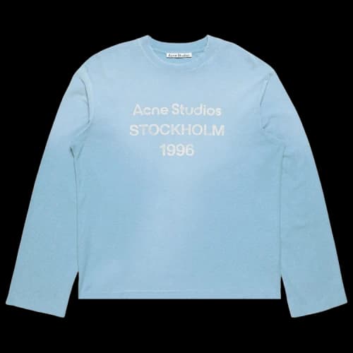 Acne Studios Long-Sleeve Crew Neck T-Shirt 'Cornflower Blue'