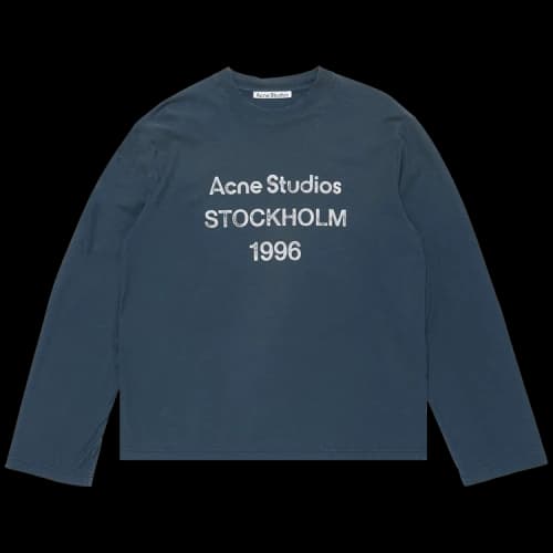 Acne Studios Logo T-Shirt 'Deep Blue'