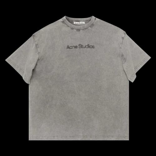 Acne Studios Blurred Logo T-Shirt 'Faded Grey'