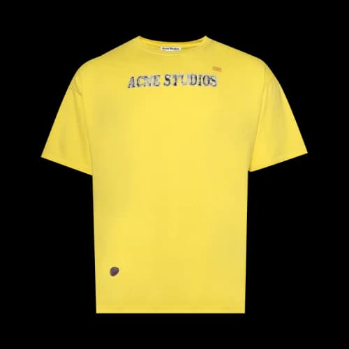 Acne Studios Logo T-Shirt 'Bright Yellow'