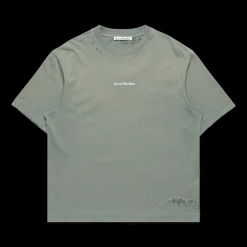 Acne Studios Mended Logo T-Shirt 'Slate Grey'