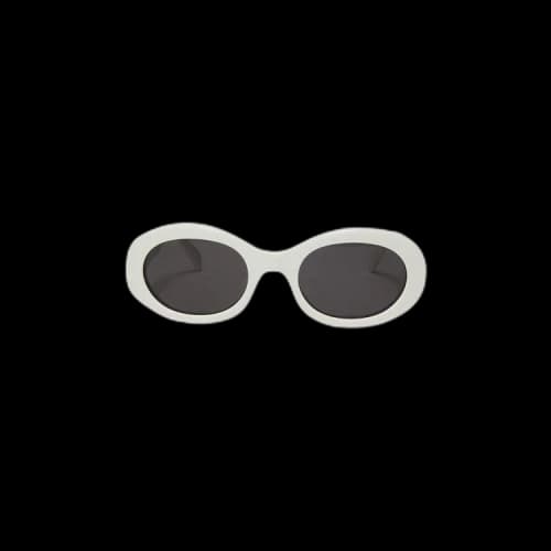 CELINE Oval Sunglasses 'White'