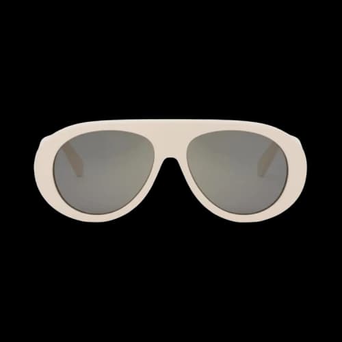 CELINE Apres Ski Capsule Aviator Sunglasses 'Ivory'