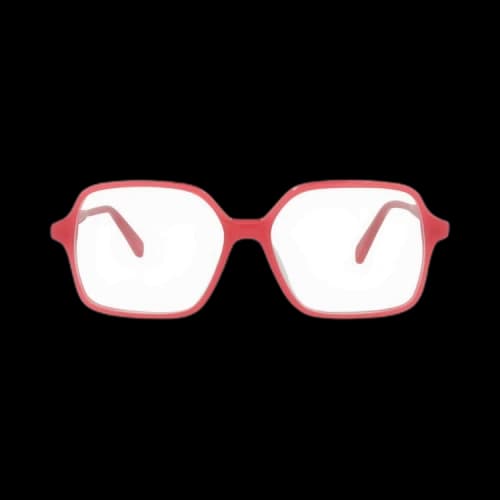 CELINE Square Optical Glasses 'Red/Transparent'