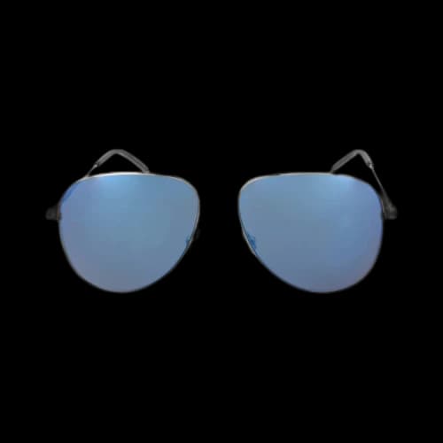 Saint Laurent Aviator Style Sunglasses 'Shiny Silver'