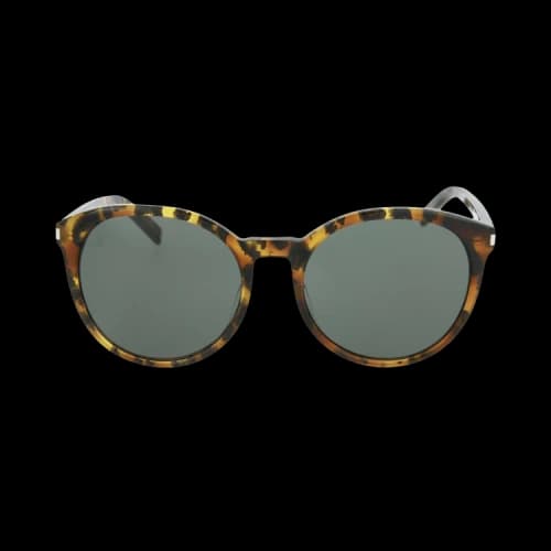 Saint Laurent Round-Frame Acetate Sunglasses Avana Grey (CLASSIC6-30000165-009)