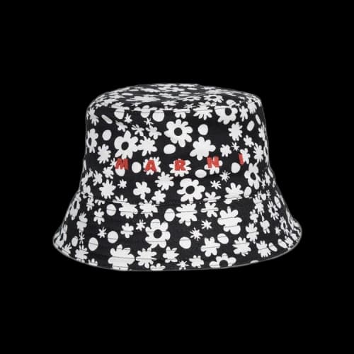 Marni Logo Bucket Hat 'Black'