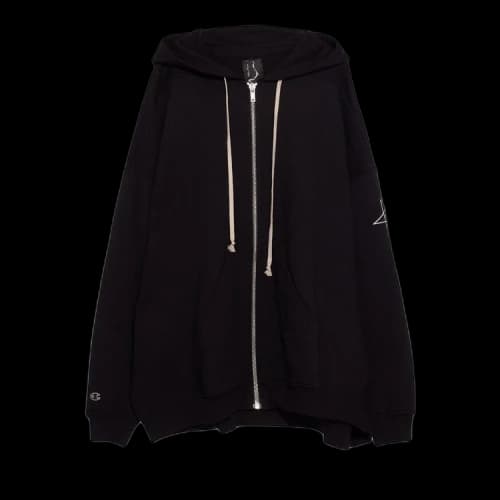 Rick Owens x Champion Jumbo Jason's Hoodie 'Black'
