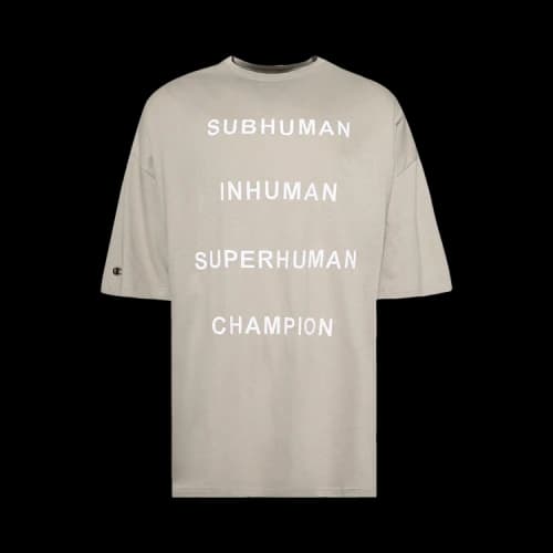 Rick Owens x Champion Tommy T-Shirt 'Pearl'