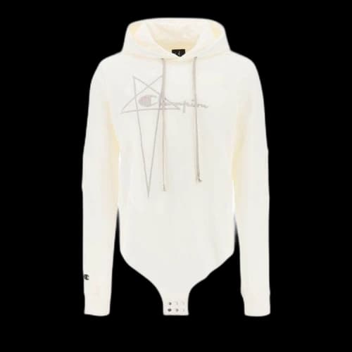 Rick Owens x Champion Knitted Hooded Bodysuit 'Milk'