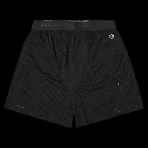 Rick Owens X Champion Black Mesh Shorts 'Black'