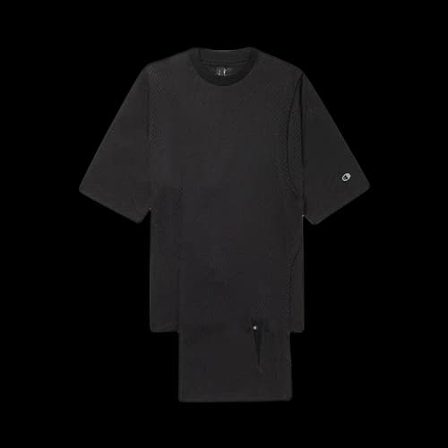 Rick Owens X Champion Black Mesh Toga Tee 'Black'