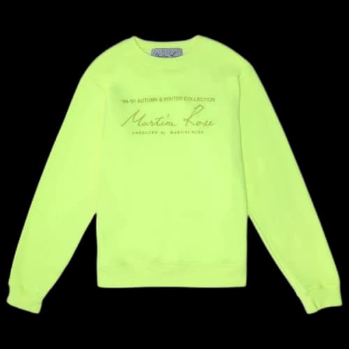 Martine Rose Logo Sweatshirt 'Fluoro'