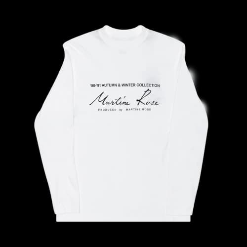 Martine Rose Classic Logo Long-Sleeve T-Shirt White 'White'
