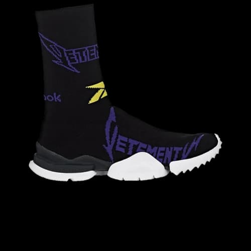 Reebok Sock Runner Vetements Black Yellow Purple