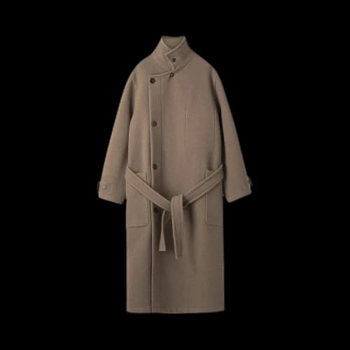 Lemaire Wrap Coat 'Dark Squirrel'