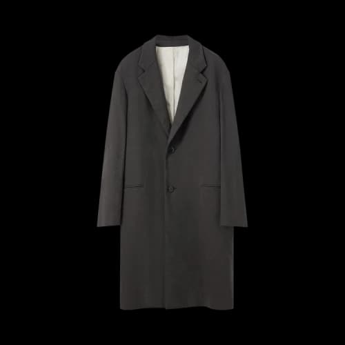 Lemaire Chesterfield Coat 'Ash Black'