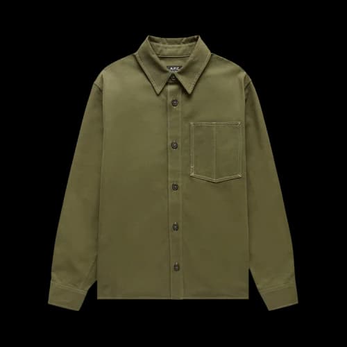 A.P.C. Theodore Canvas Overshirt 'Khaki'