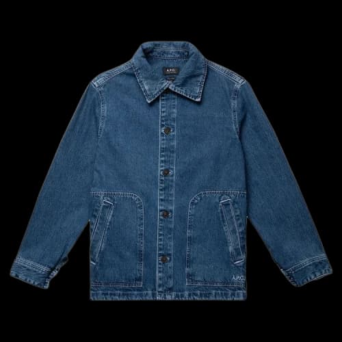 A.P.C. Antonio Logo Blouson 'Washed Indigo'