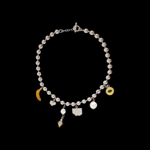 Marni Necklace With Charms 'Silver'