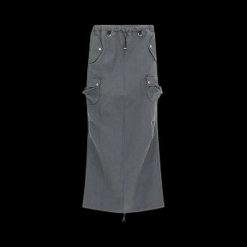 Coperni Tailored Cargo Maxi Skirt 'Grey/Black'