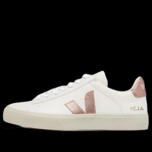 Veja Campo Chromefree Lace-Up Sneakers 'White Pink'