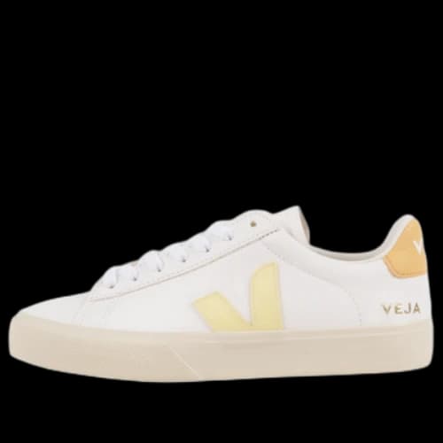 Veja Campo Chromefree Lace-Up Sneakers 'White Yellow Oragne'