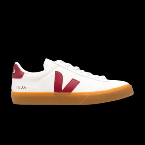 Veja Campo Chromefree Lace-Up 'White Marsala'