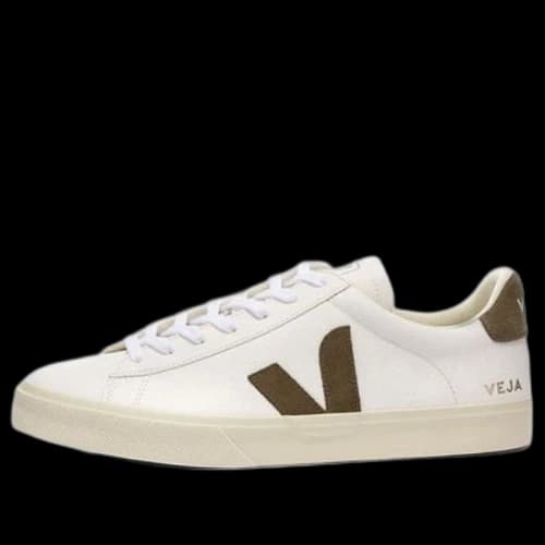 VEJA Campo Chromefree Lace-Up Sneakers 'White Khaki'