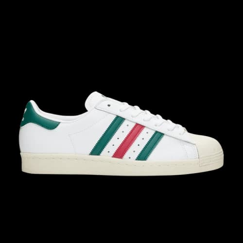 adidas Superstar 80s 'White Green Ruby'