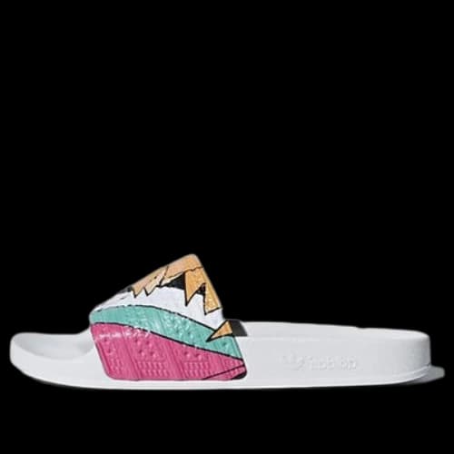 adidas Adilette Slides - Milticolor 'White'