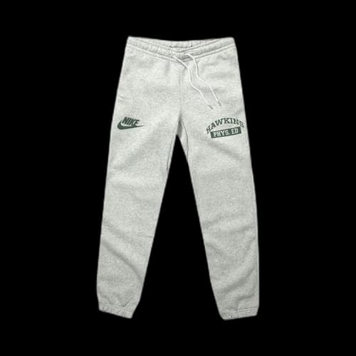 Nike x Stranger Things Hawkins High Sweatpant 'Dark Grey/Fir/White'