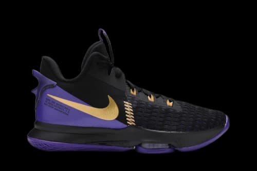 Nike LeBron Witness 5 'Fierce Purple Metallic Gold'