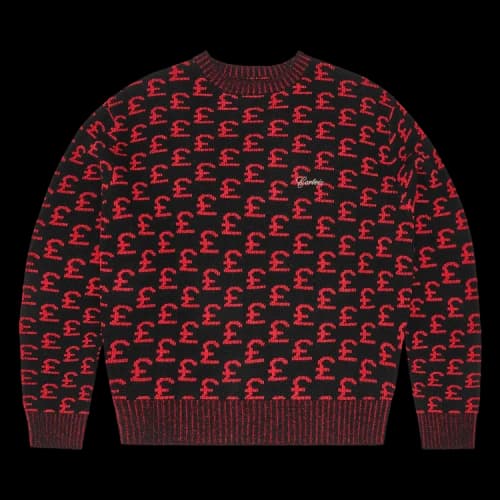 Corteiz Gbp Jacquard Knit Sweater 'Black'