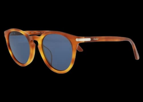 Cartier Round Sunglasses Havana/Havana/Blue (CT0010SA-30002165-002)
