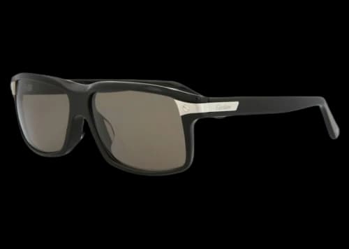 Cartier Square Sunglasses Black/Black/Grey (CT0076SA-30002187-001)