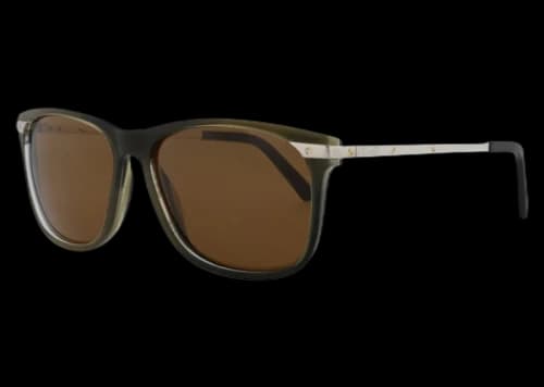 Cartier Square Sunglasses Green/Silver/Brown (CT0104S-30003086-003)