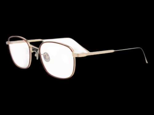 Cartier Square Eyeglasses Gold Gold Transparent (CT0260O-30009036-008)