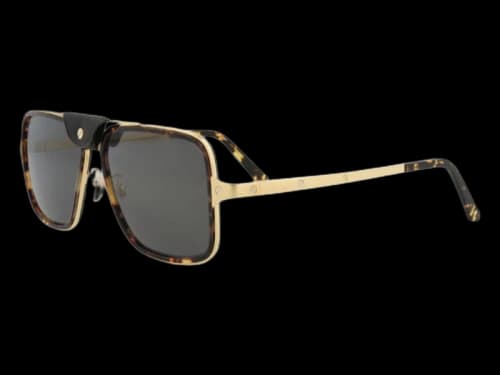 Cartier Aviator Sunglasses Havana Gold Grey (CT0263SA-30009357-004)