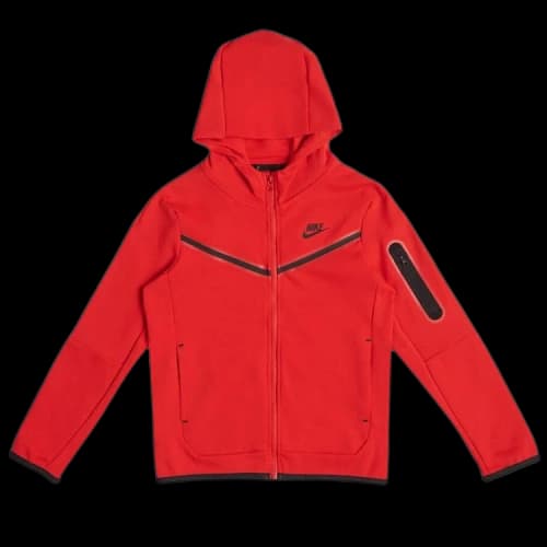 Nike Sportswear Kids Tech Fleece Full Zip Hoodie 'University Red'