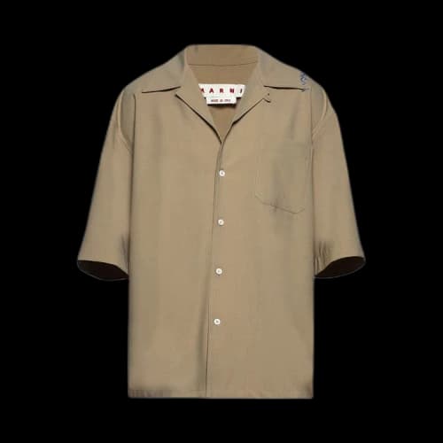 Marni Short-Sleeve Shirt 'Winter Wheat'