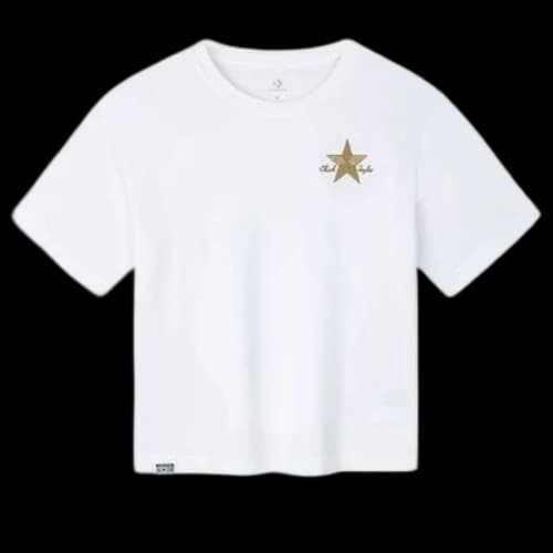 (GS) Converse Chuck Taylor Star Graphic T-Shirt 'White'